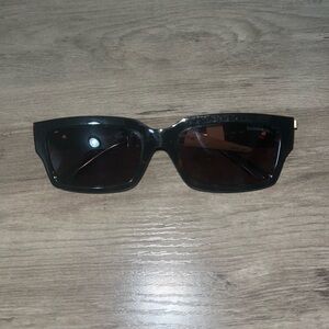 Tiffany & Co. Black Sunglasses with Gold Accents